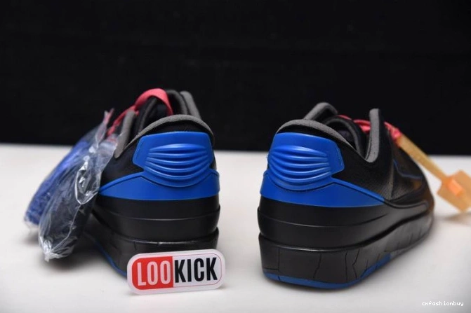 Retro Black Low Jordan 2 Blue Off-White SP DJ4375-004 0717